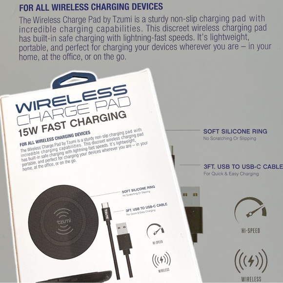 🚨LAST 1 🆕 Wireless Charge Pad ~ BNIOB ~ Electronics ~ Wireless charging station - Picture 3 of 13